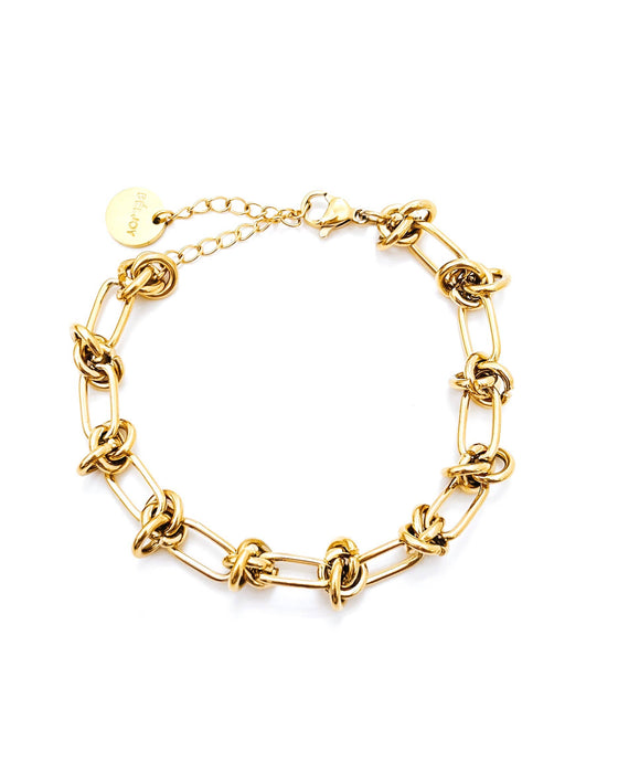 Gold Chain Knot Bracelet