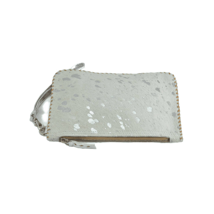 Leather Cowhide Wristlet