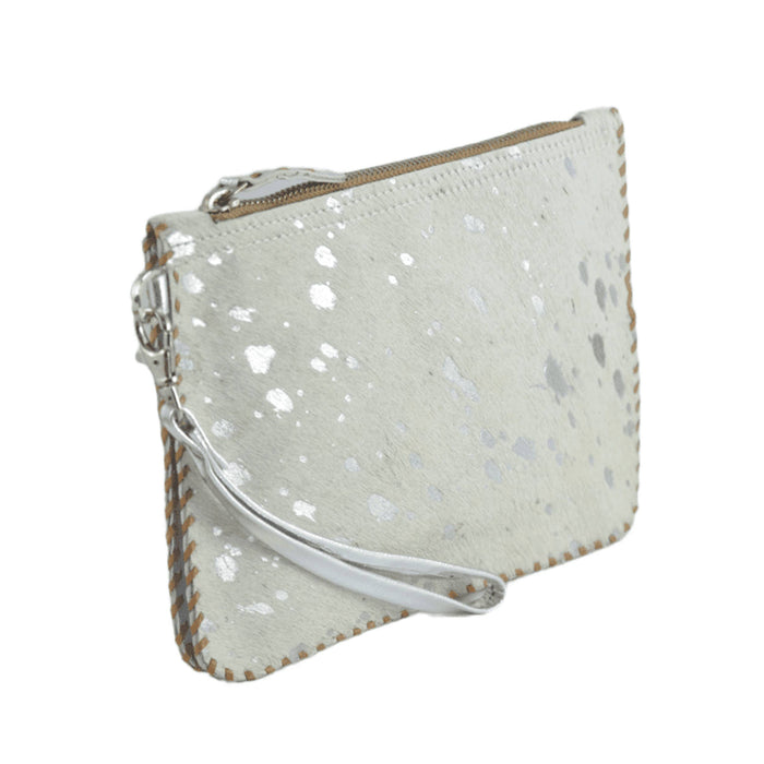 Leather Cowhide Wristlet