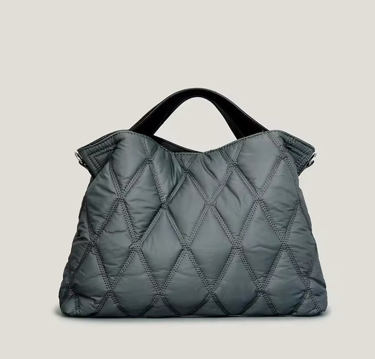 Puffer Down Nylon Tote Bag