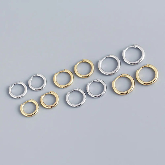 Stainless Steel Minimalist Hoop Earrings