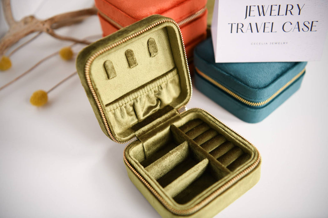 Velvet Jewelry Travel Case