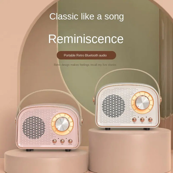 Retro Mini Bluetooth Speaker - Comes in 4 colors