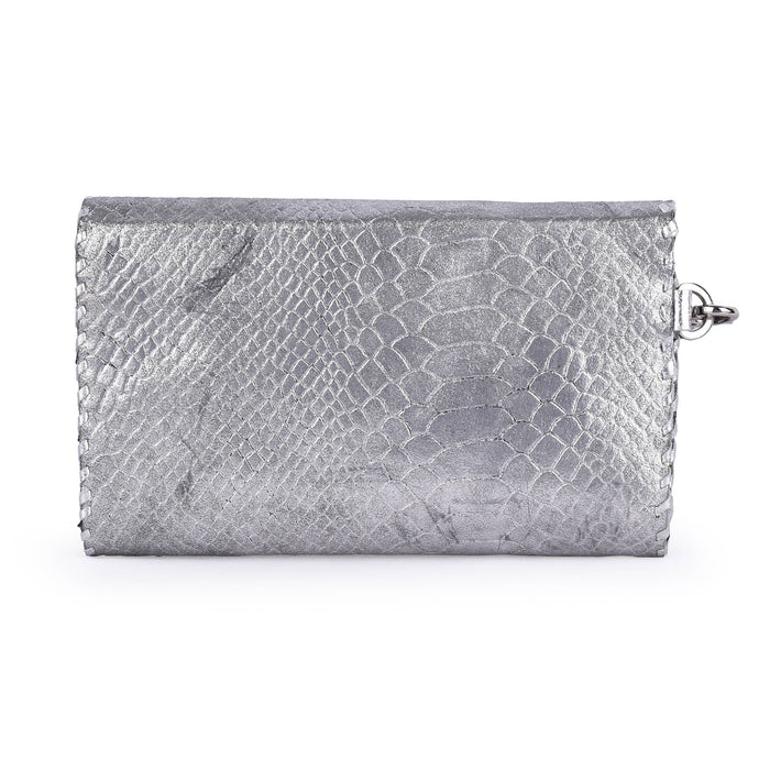 Croc Embossed Genuine Leather Wallet