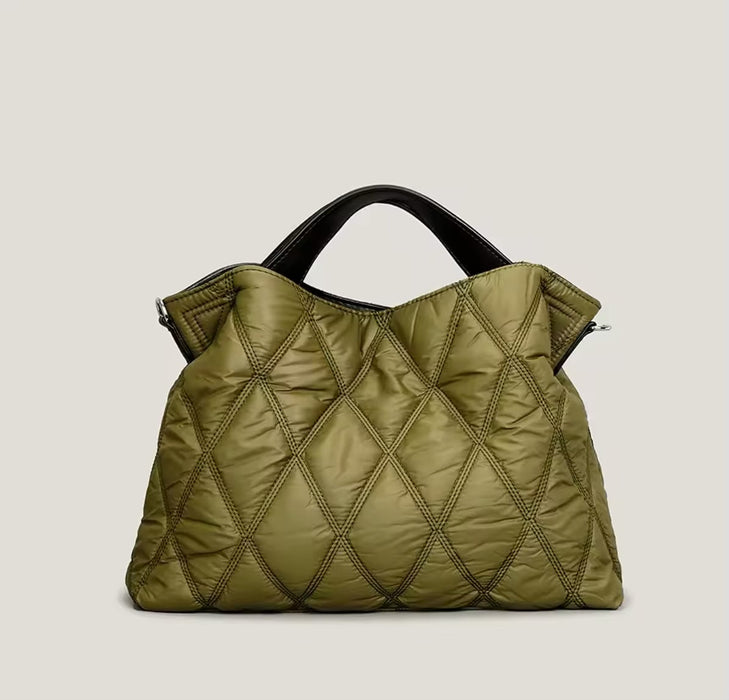 Puffer Down Nylon Tote Bag