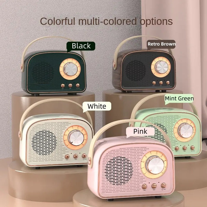 Retro Mini Bluetooth Speaker - Comes in 4 colors