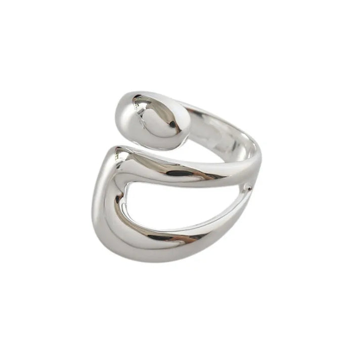 Minimalist Silver Adjustable Rings