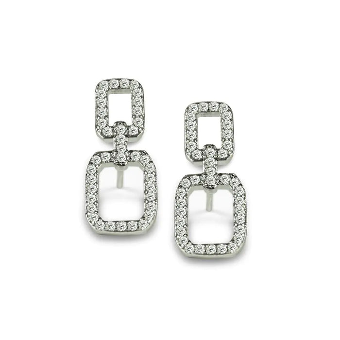 CZ Chained Earrings