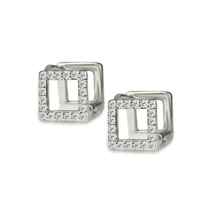 Stella Square CZ Earrings