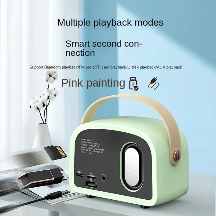 Retro Mini Bluetooth Speaker - Comes in 4 colors