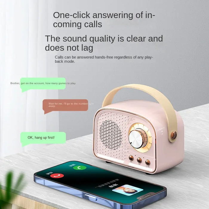 Retro Mini Bluetooth Speaker - Comes in 4 colors