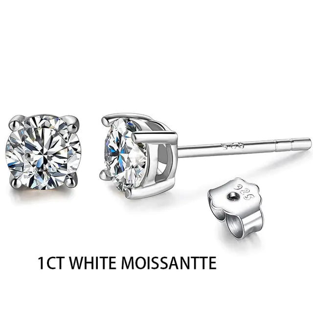 Moissanite Stud Earrings