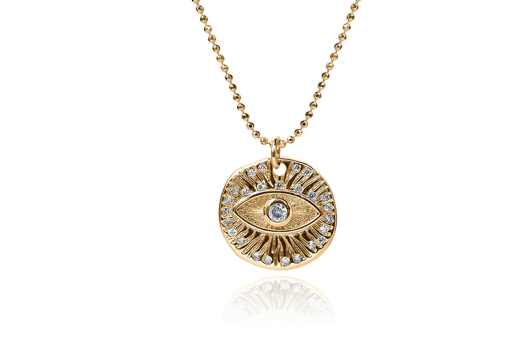 Diamond Eye of Protection Necklace