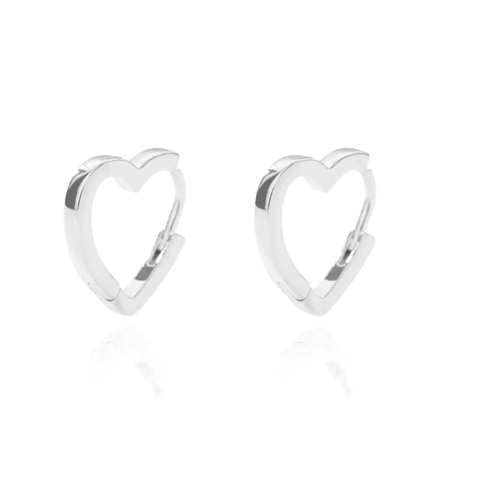 Heart Huggie Earrings