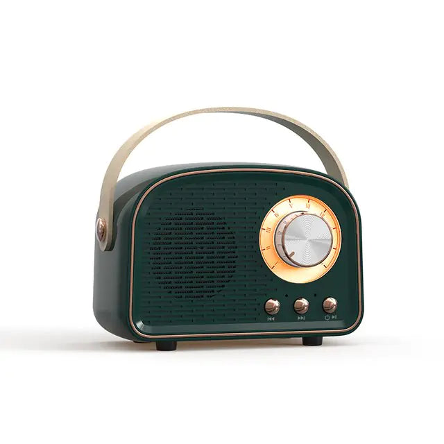 Retro Mini Bluetooth Speaker - Comes in 4 colors