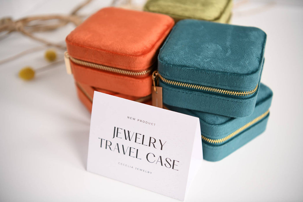 Velvet Jewelry Travel Case