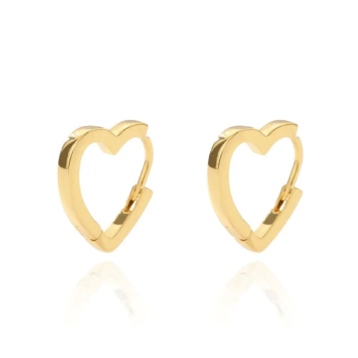 Heart Huggie Earrings