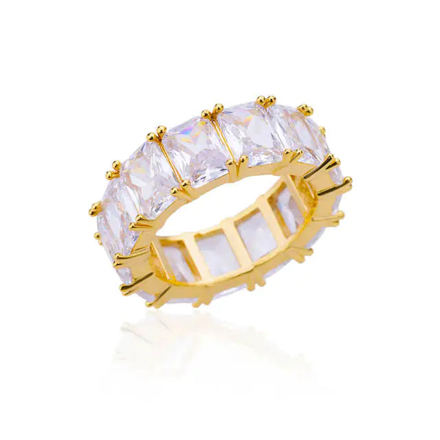 Exquisite Rectangle Zircon Rings